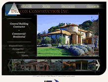 Tablet Screenshot of deaconconstruction.com
